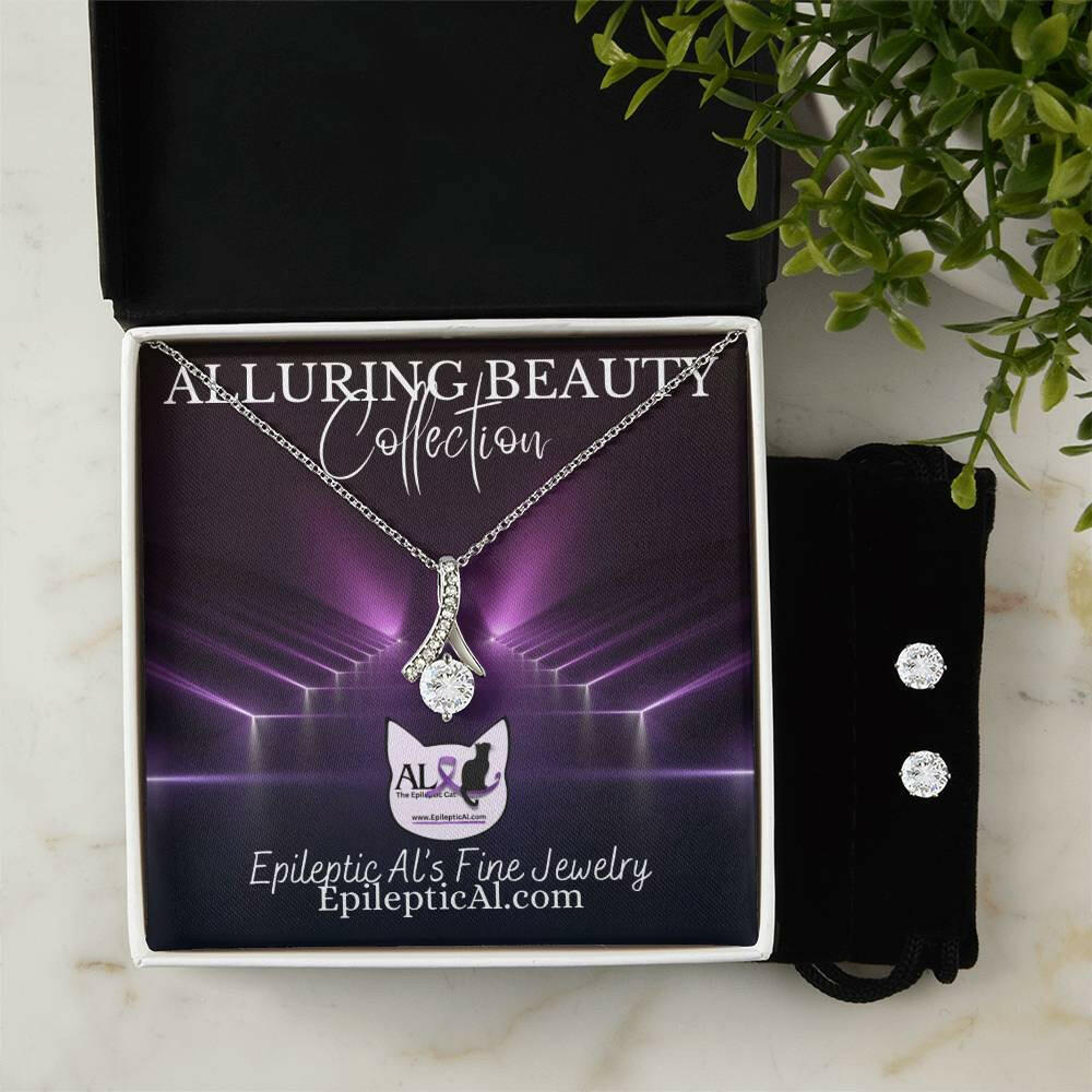 Al's Alluring Beauty Necklace & Earrings Bundle - Jewelry - Epileptic Al’s Shop
