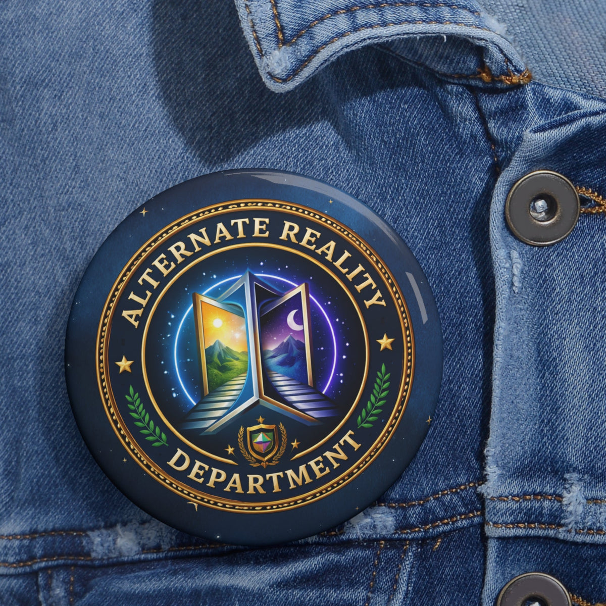 Alternate Reality Department Pinback Button - Buttons, Pinback - EpiAl's Shop