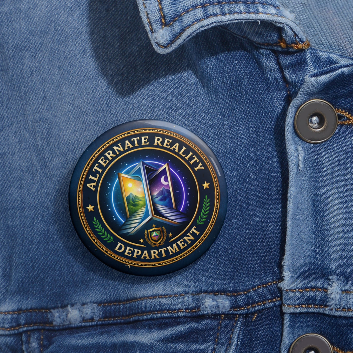 Alternate Reality Department Pinback Button - Buttons, Pinback - EpiAl's Shop