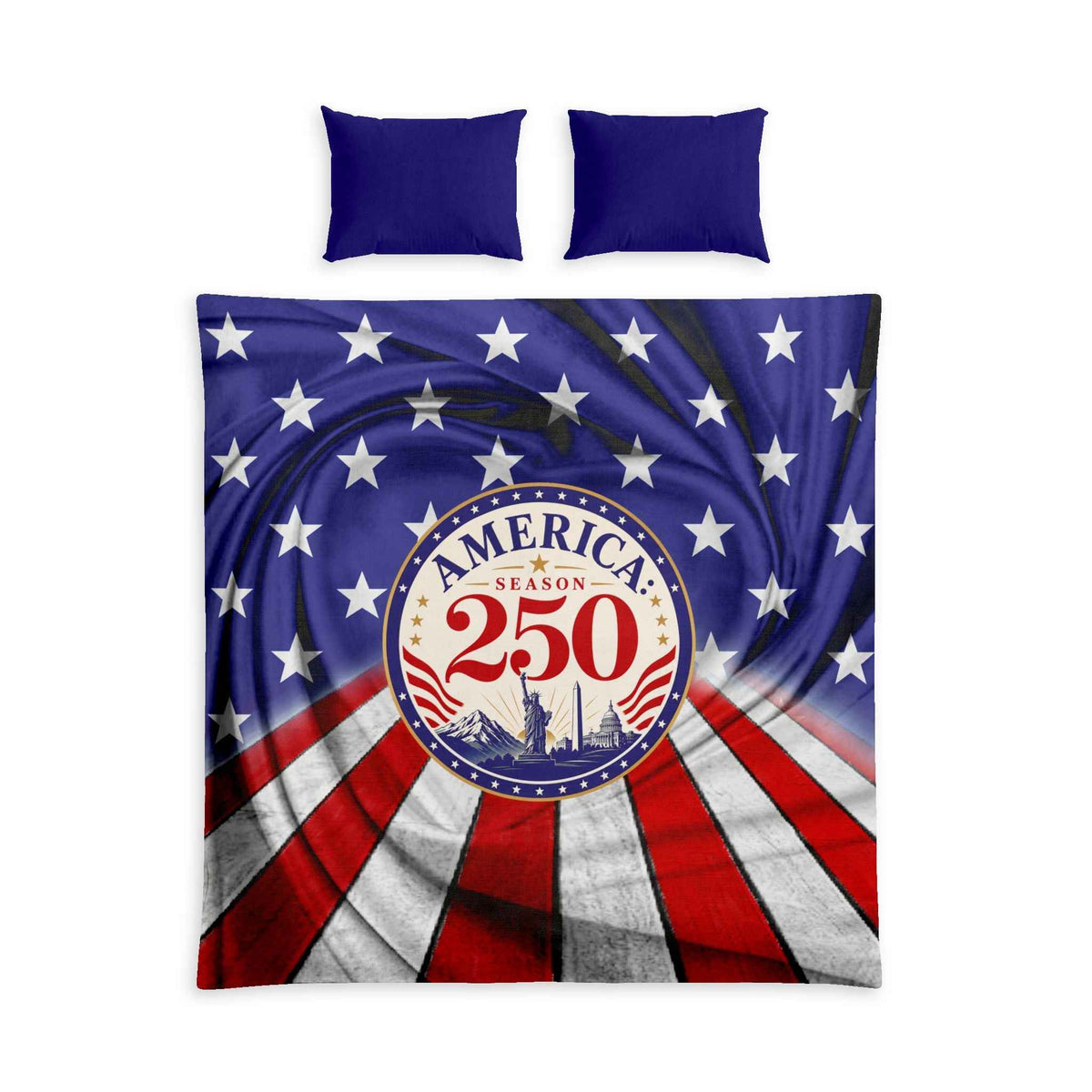 America 250 Cotton Duvet Cover Set | Patriotic Commemorative Bedding Set - Decor, Blankets, Duvet Cover - EpiAl's Shop