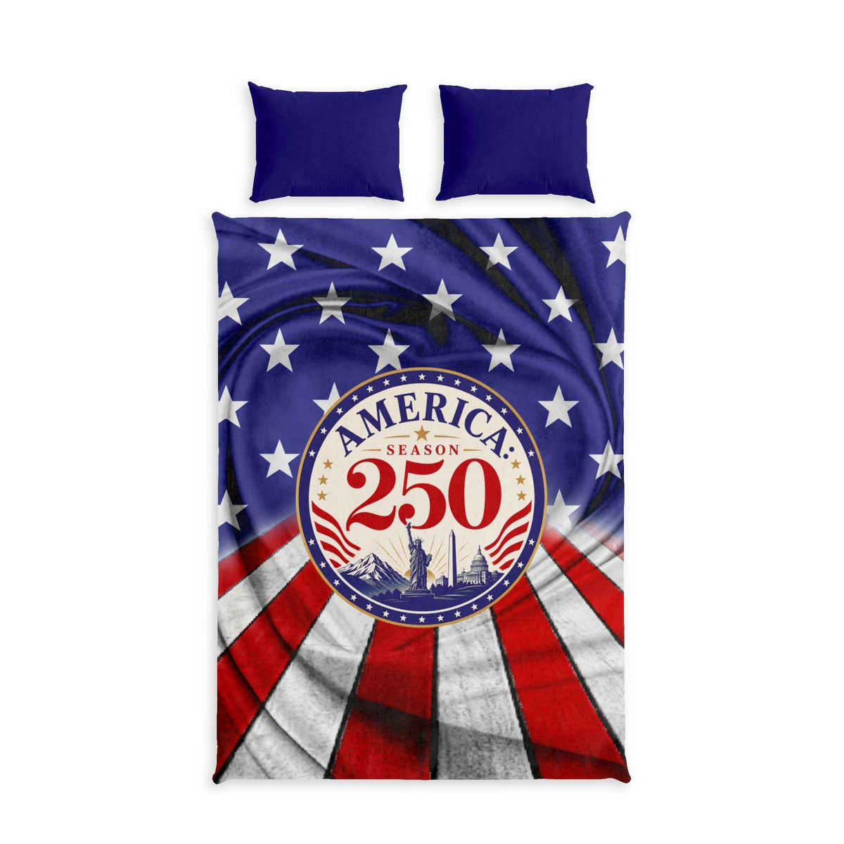 America 250 Cotton Duvet Cover Set | Patriotic Commemorative Bedding Set - Decor, Blankets, Duvet Cover - EpiAl's Shop