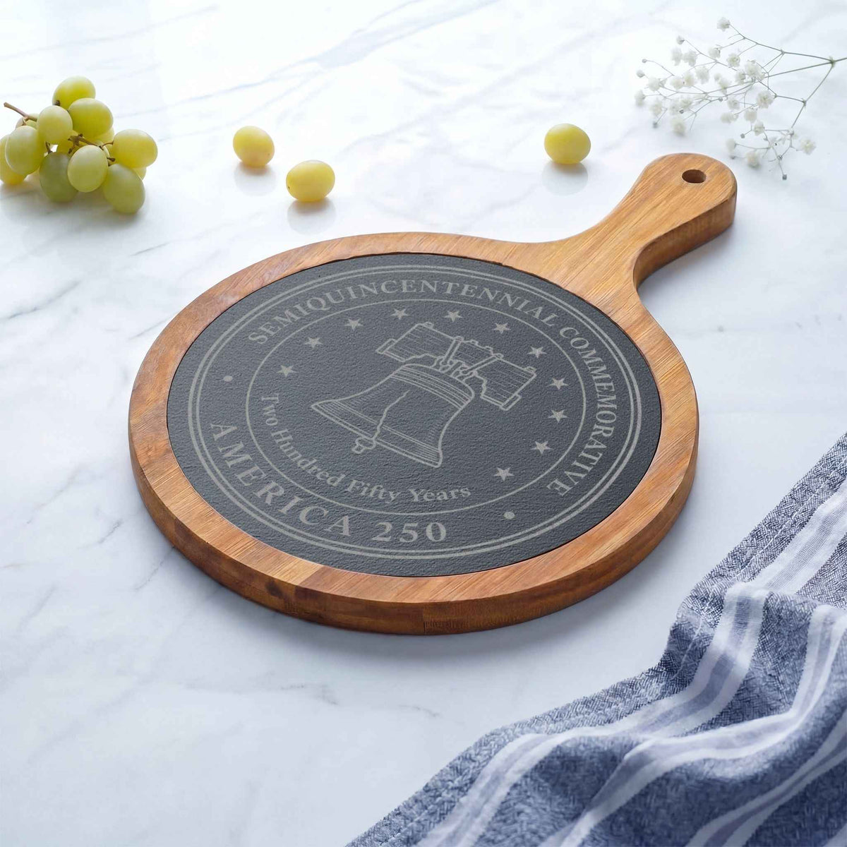 America 250 Liberty Bell Charcuterie Board Set with Slate Serving Tray - Boards & Trays, Charcuterie - EpiAl's Shop
