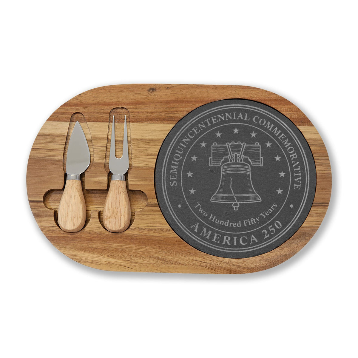America 250 Liberty Bell Charcuterie Board Set with Slate Serving Tray - Boards & Trays, Charcuterie - EpiAl's Shop