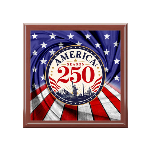 America 250 Patriotic Jewelry Box | Vintage Americana Keepsake Box - Decor, Jewelry Boxes - EpiAl's Shop
