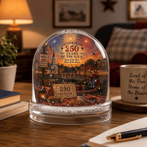 America 250 Small Town Celebration Glitter Globe - Collectibles, Snow Globes - EpiAl's Shop