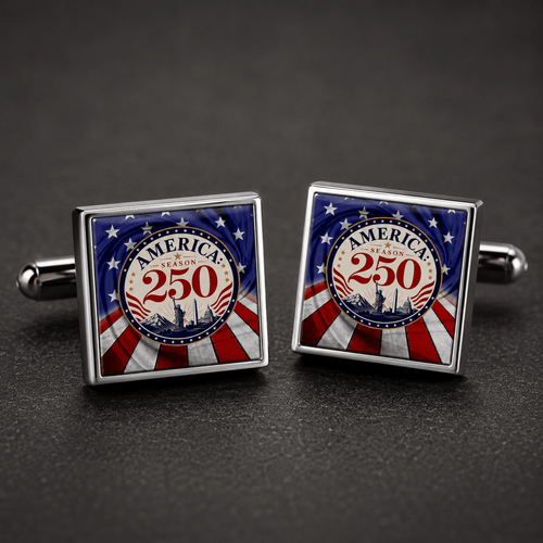 America 250 Square Cuff Links | Patriotic Formal Accessories for Men - Jewelry, Cufflinks - EpiAl's Shop