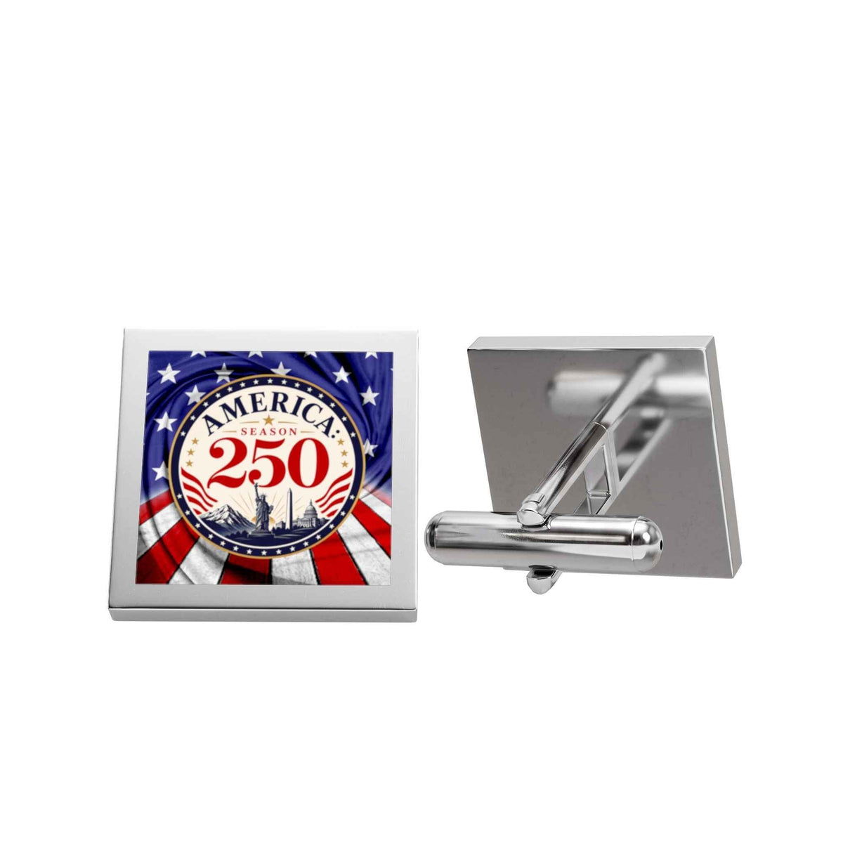 America 250 Square Cuff Links | Patriotic Formal Accessories for Men - Jewelry, Cufflinks - EpiAl's Shop