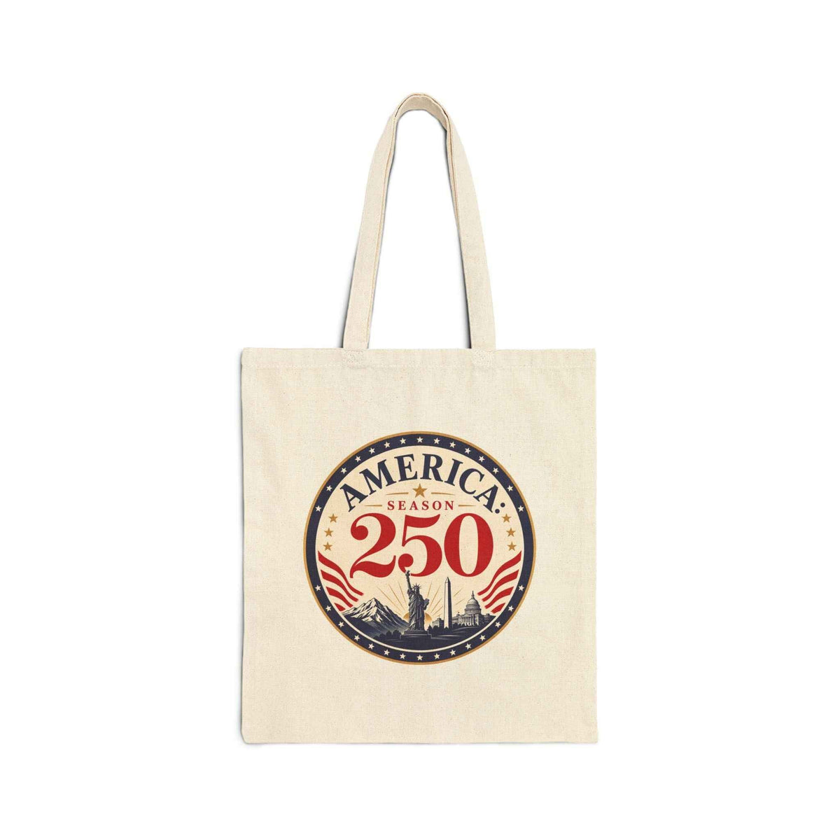 America: Season 250 Patriotic Canvas Tote Bag | USA Anniversary Carryall - Bags, Carryall - EpiAl's Shop