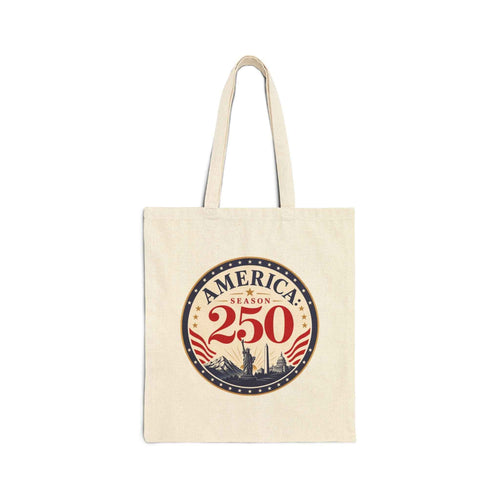 America: Season 250 Patriotic Canvas Tote Bag | USA Anniversary Carryall - Bags, Carryall - EpiAl's Shop