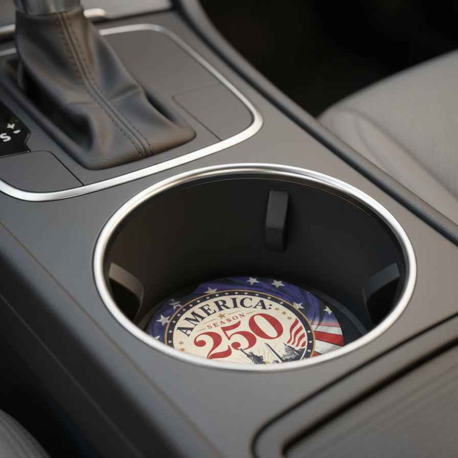 America Season 250 Soapstone Car Coasters - Vehicle Coasters - EpiAl's Shop