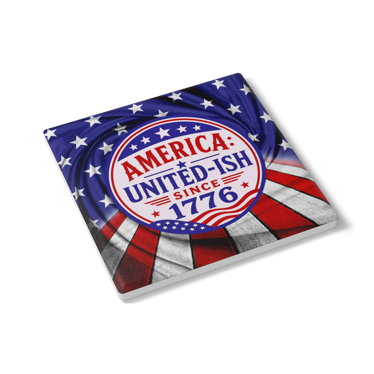 America: United-ish Since 1776 Ceramic Coasters - Decor, Coasters - EpiAl's Shop