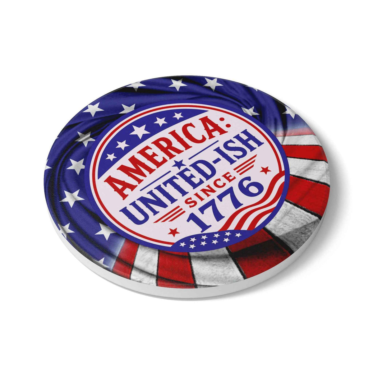 America: United-ish Since 1776 Ceramic Coasters - Decor, Coasters - EpiAl's Shop
