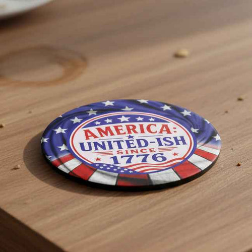 America: United-ish Since 1776 Ceramic Coasters - Decor, Coasters - EpiAl's Shop