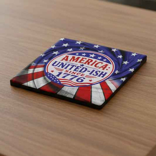 America: United-ish Since 1776 Ceramic Coasters - Decor, Coasters - EpiAl's Shop