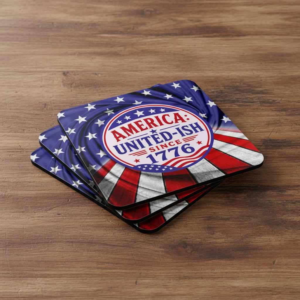 America: United-ish Since 1776 Coaster Set - Decor, Coasters - EpiAl's Shop