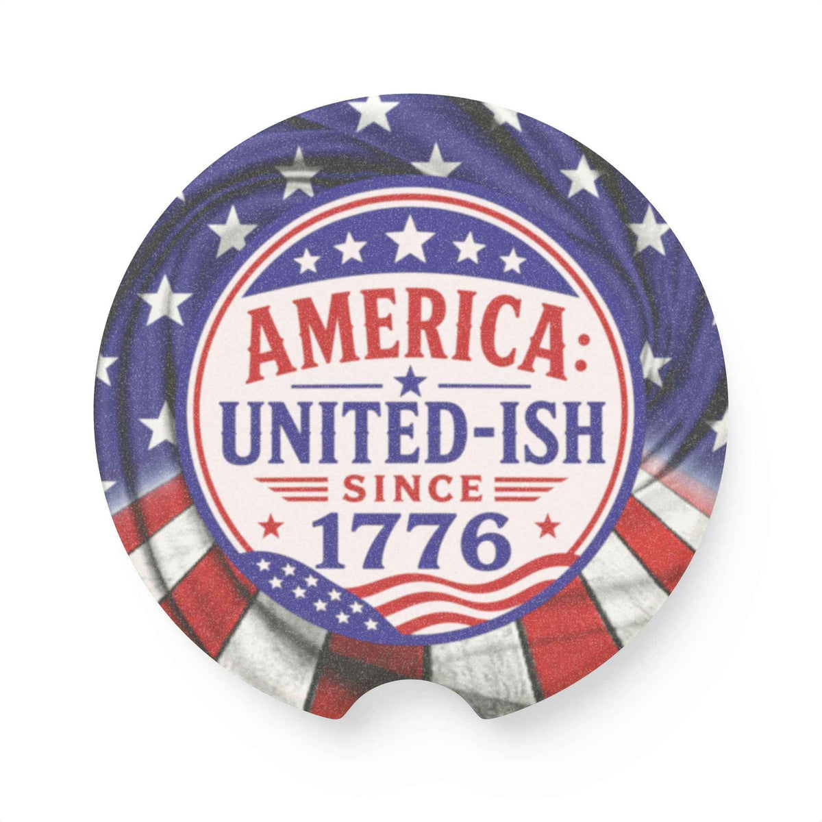 America: United-ish Since 1776 Soapstone Car Coasters - Vehicle Coasters - EpiAl's Shop