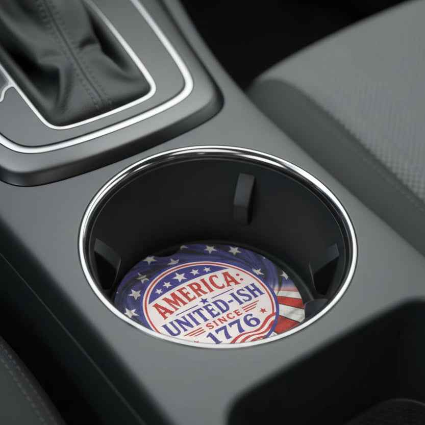 America: United-ish Since 1776 Soapstone Car Coasters - Vehicle Coasters - EpiAl's Shop