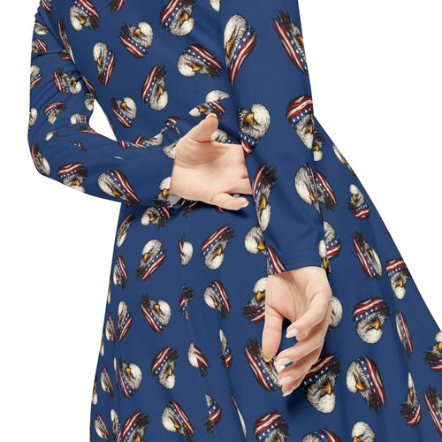 America: Weathering Storms Since 1776 Long Sleeve Skater Dress - Clothing, Women, Dresses - EpiAl's Shop