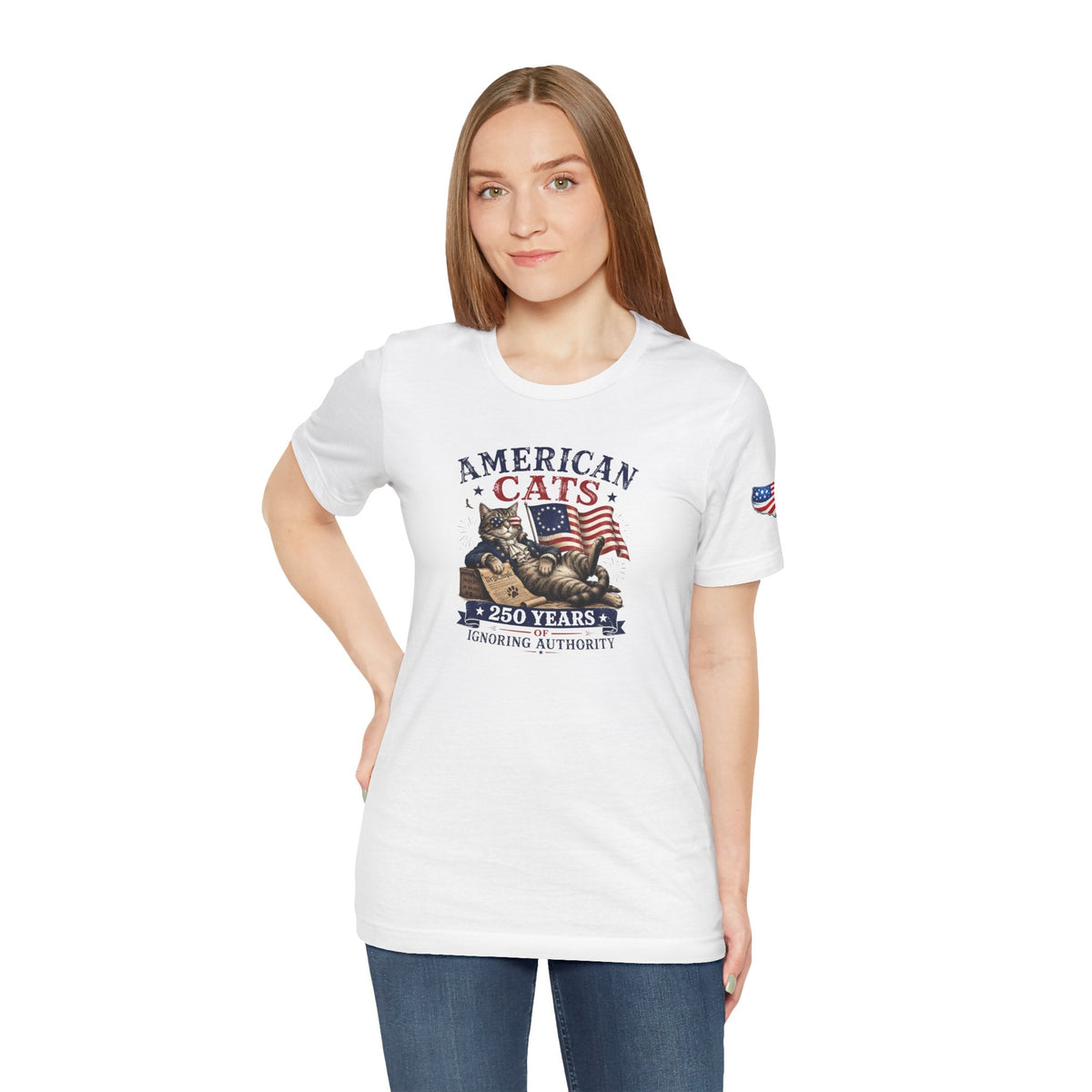 American Cats: 250 Years of Ignoring Authority Patriotic T-Shirt - Clothing, Unisex, T-Shirts - EpiAl's Shop