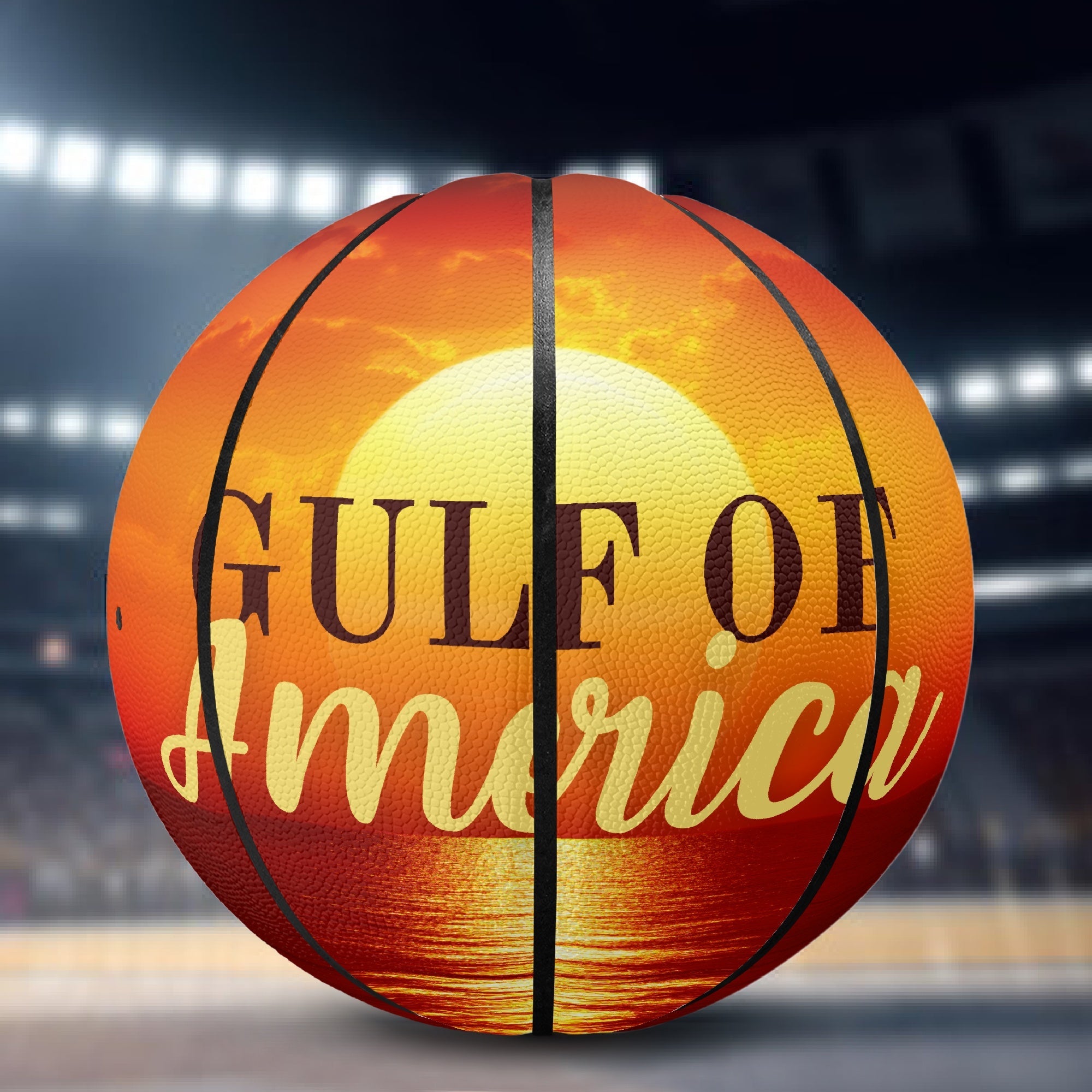 American Gulf Basketball - Four Panel Printed - Toys & Games, Basketballs - EpiAl's Shop
