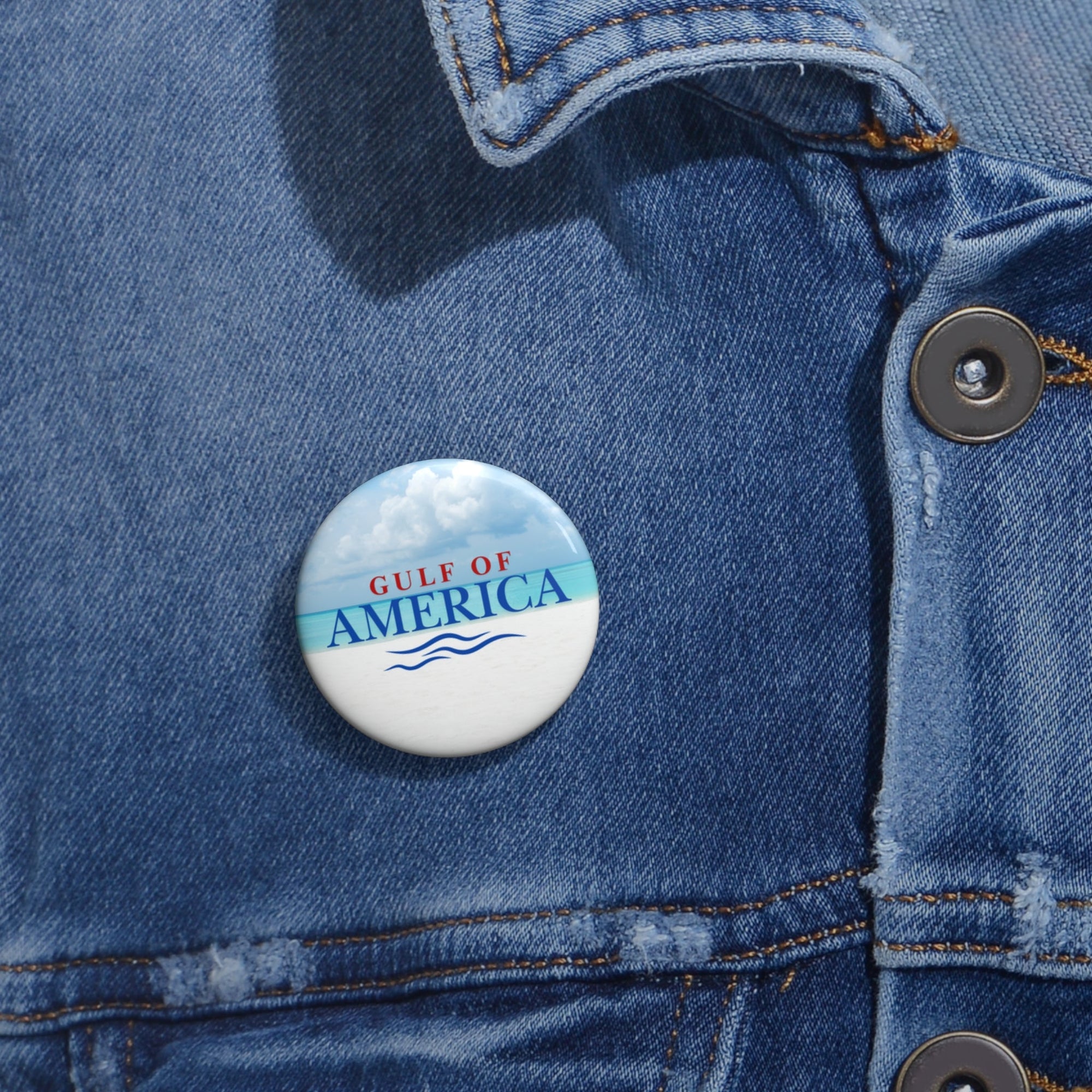American Gulf Beach Travel Pin Buttons - Collectibles, Pinback Buttons - EpiAl's Shop