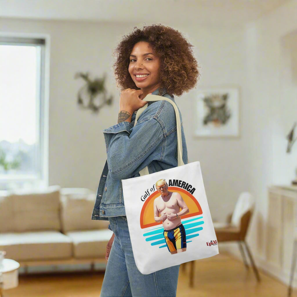 American Gulf Canvas Tote Bag with 4 - Color Straps - Fun Beach Accessory - Bags, Tote - EpiAl's Shop