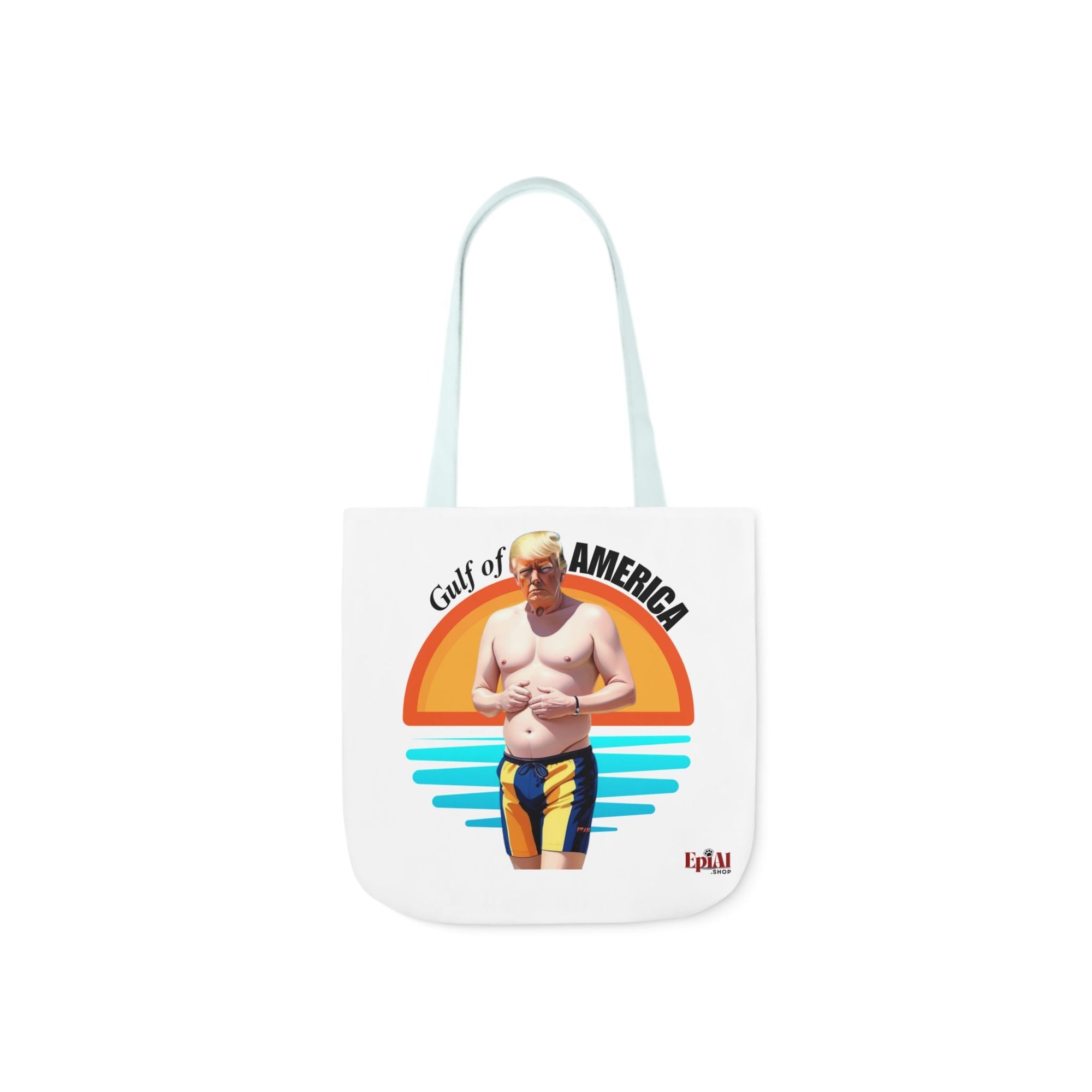 American Gulf Canvas Tote Bag with 4 - Color Straps - Fun Beach Accessory - Bags, Tote - EpiAl's Shop