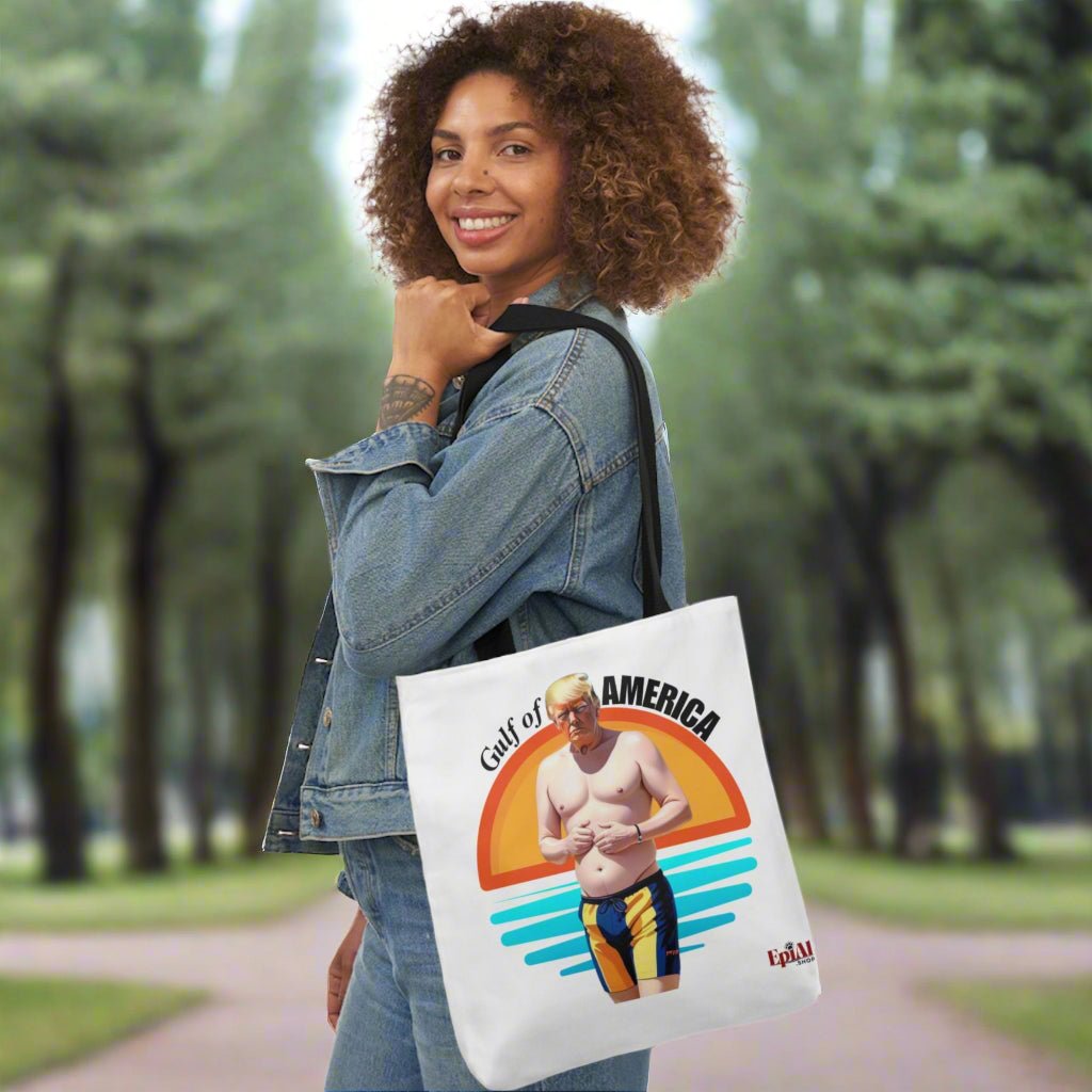 American Gulf Canvas Tote Bag with 4 - Color Straps - Fun Beach Accessory - Bags, Tote - EpiAl's Shop
