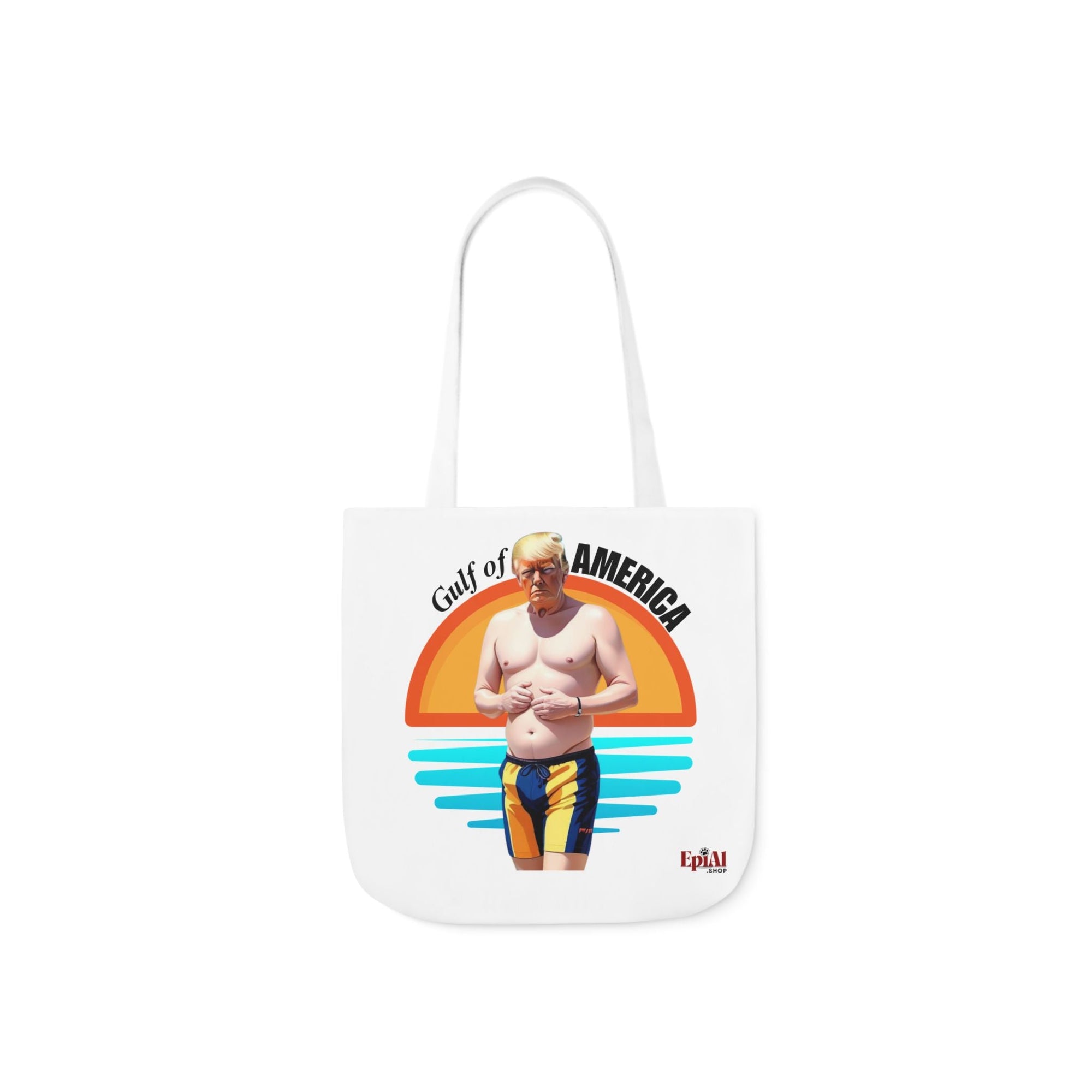 American Gulf Canvas Tote Bag with 4 - Color Straps - Fun Beach Accessory - Bags, Tote - EpiAl's Shop