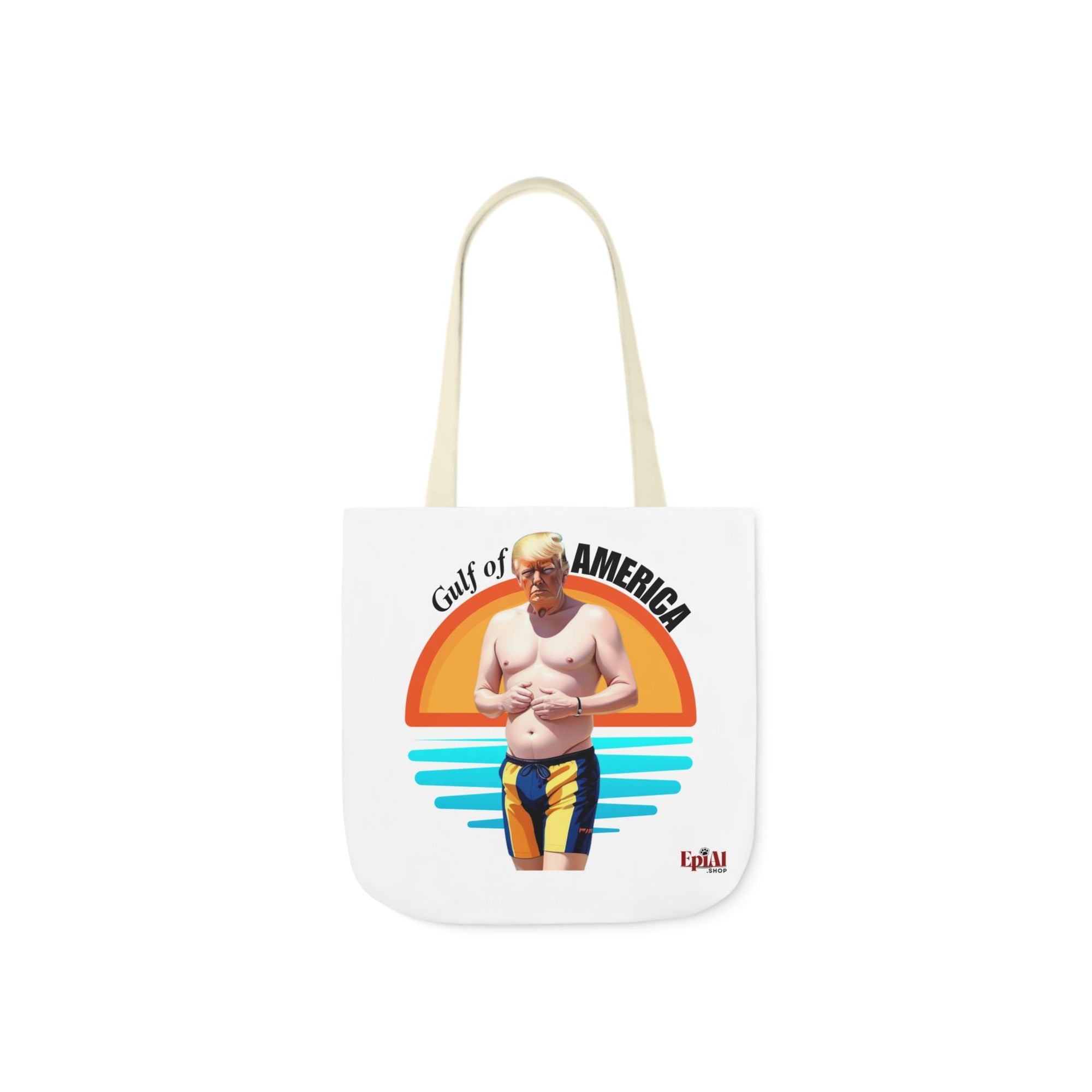 American Gulf Canvas Tote Bag with 4 - Color Straps - Fun Beach Accessory - Bags, Tote - EpiAl's Shop