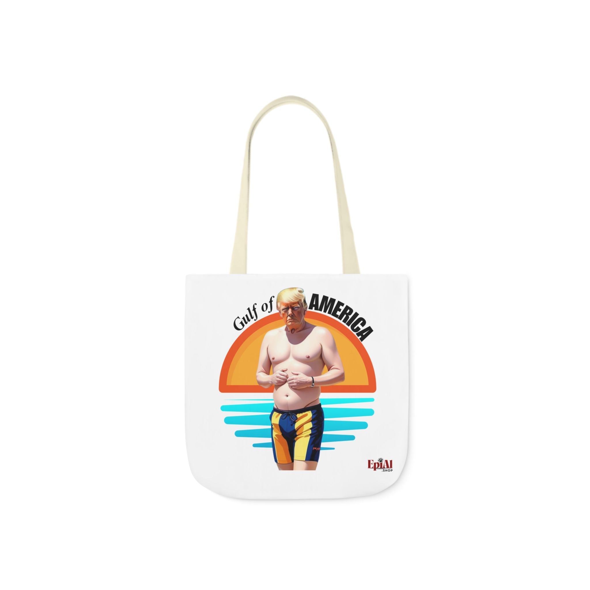 American Gulf Canvas Tote Bag with 4 - Color Straps - Fun Beach Accessory - Bags, Tote - EpiAl's Shop