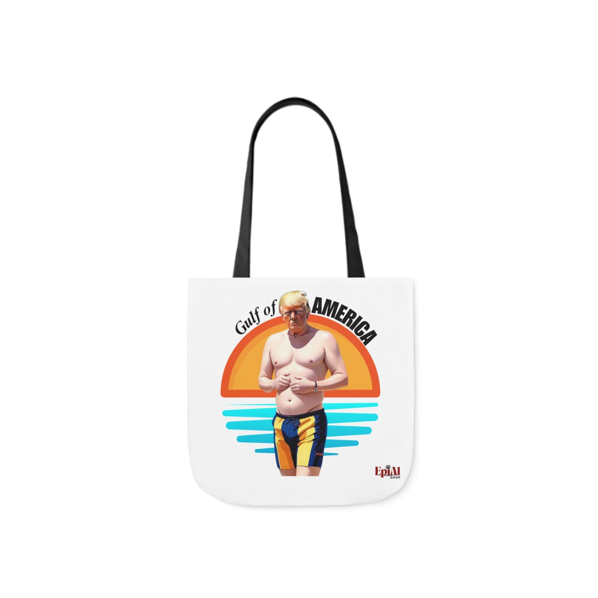 American Gulf Canvas Tote Bag with 4 - Color Straps - Fun Beach Accessory - Bags, Tote - EpiAl's Shop