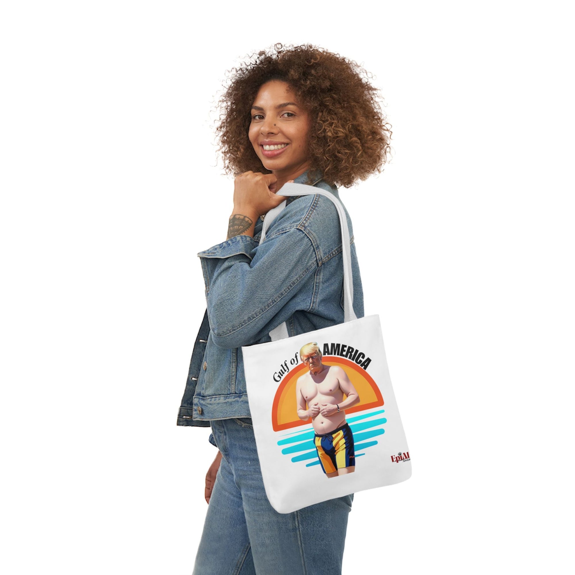 American Gulf Canvas Tote Bag with 4 - Color Straps - Fun Beach Accessory - Bags, Tote - EpiAl's Shop
