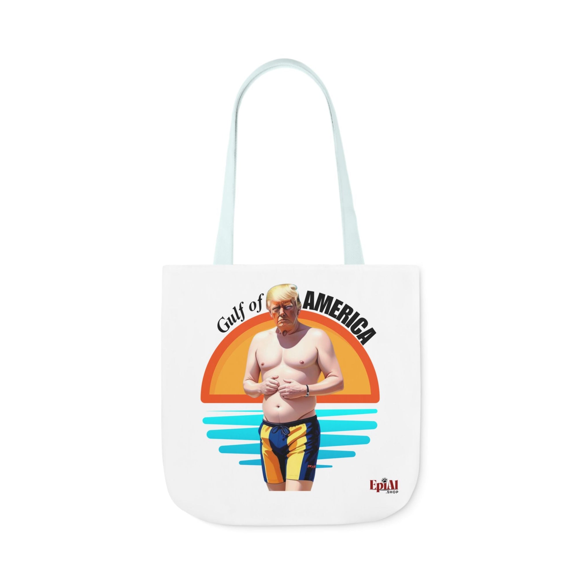 American Gulf Canvas Tote Bag with 4 - Color Straps - Fun Beach Accessory - Bags, Tote - EpiAl's Shop