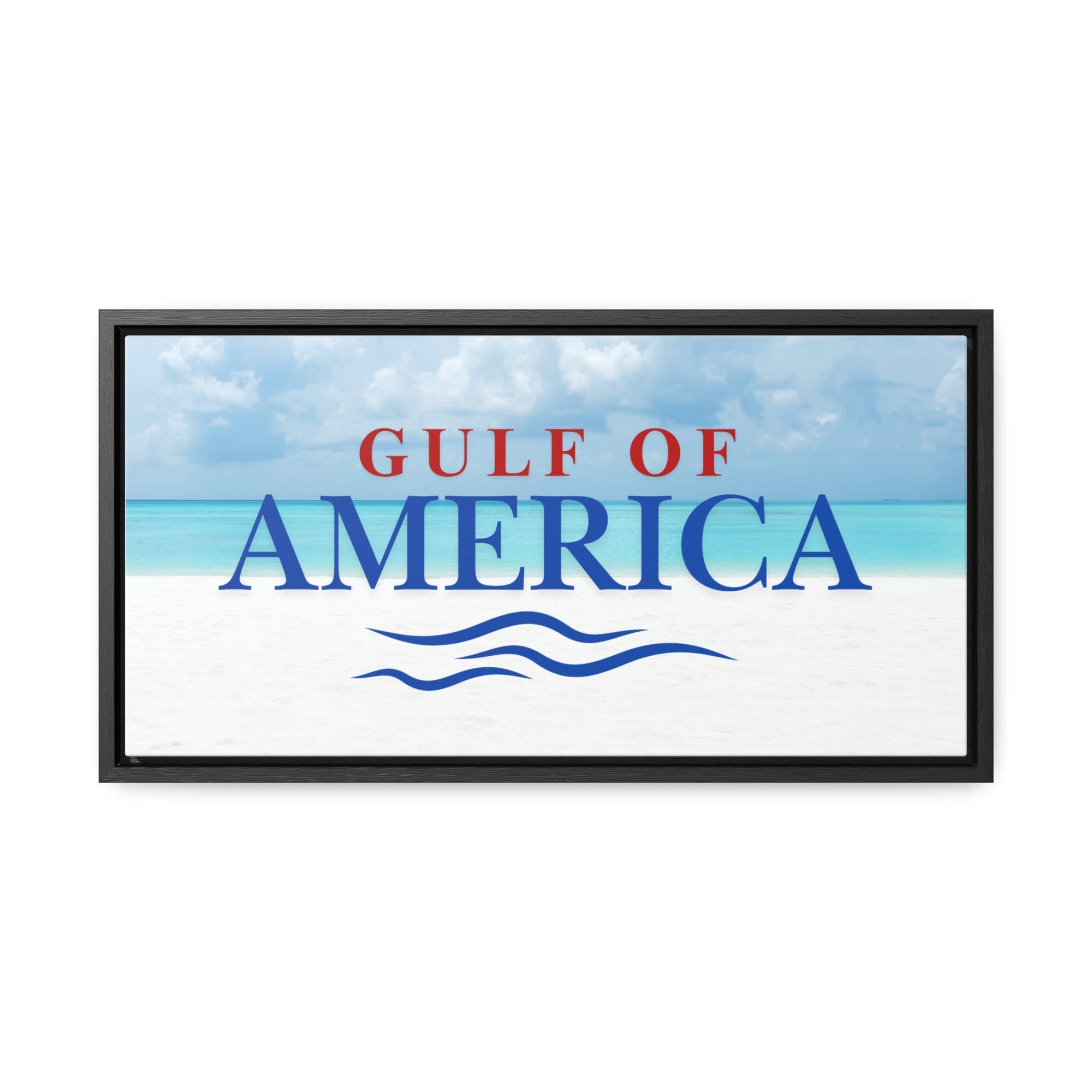 American Gulf Canvas Wrap - Coastal Wall Art for Beach Lovers - Decor, Home, Artwork - EpiAl's Shop