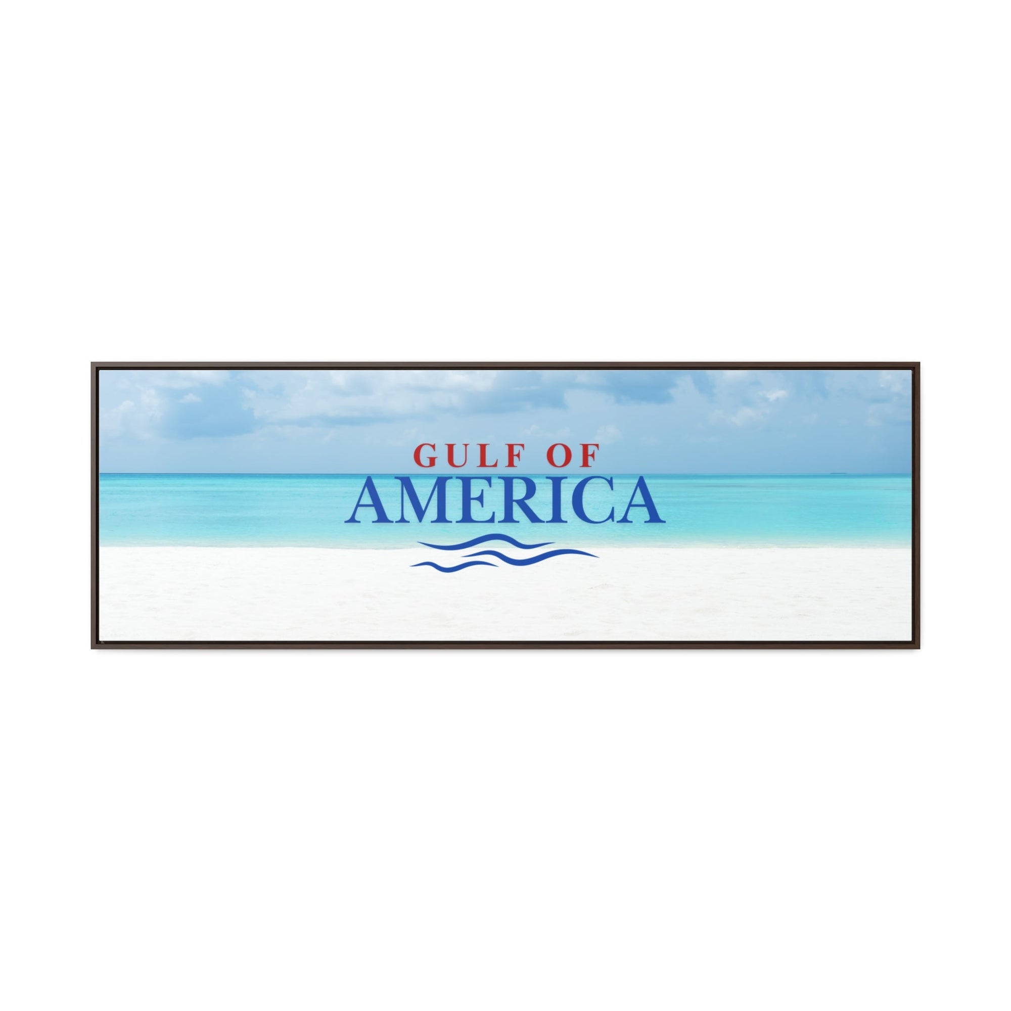 American Gulf Canvas Wrap - Coastal Wall Art for Beach Lovers - Decor, Home, Artwork - EpiAl's Shop
