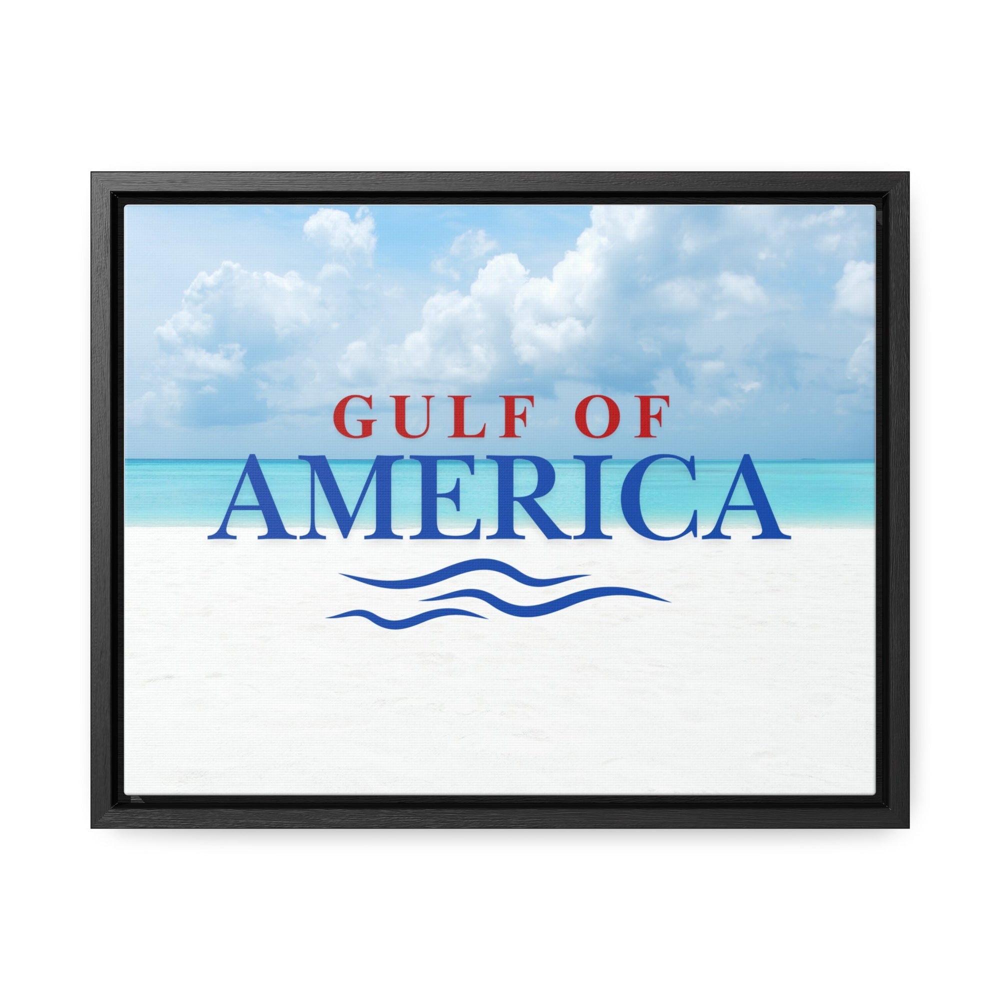 American Gulf Canvas Wrap - Coastal Wall Art for Beach Lovers - Decor, Home, Artwork - EpiAl's Shop