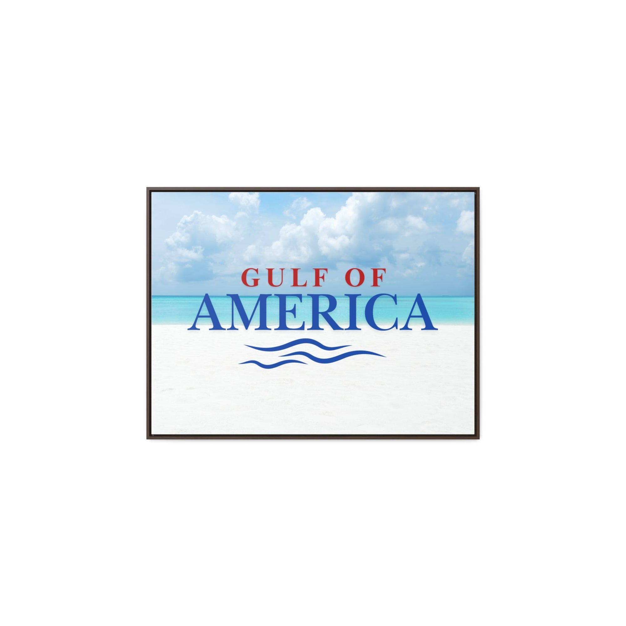 American Gulf Canvas Wrap - Coastal Wall Art for Beach Lovers - Decor, Home, Artwork - EpiAl's Shop