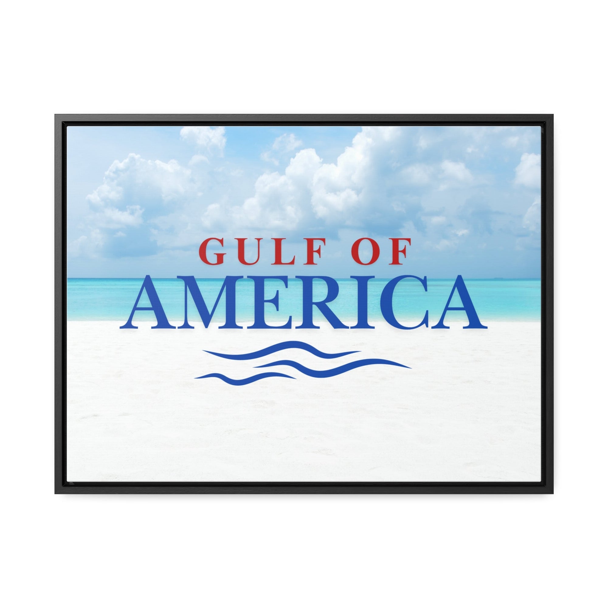 American Gulf Canvas Wrap - Coastal Wall Art for Beach Lovers - Decor, Home, Artwork - EpiAl's Shop