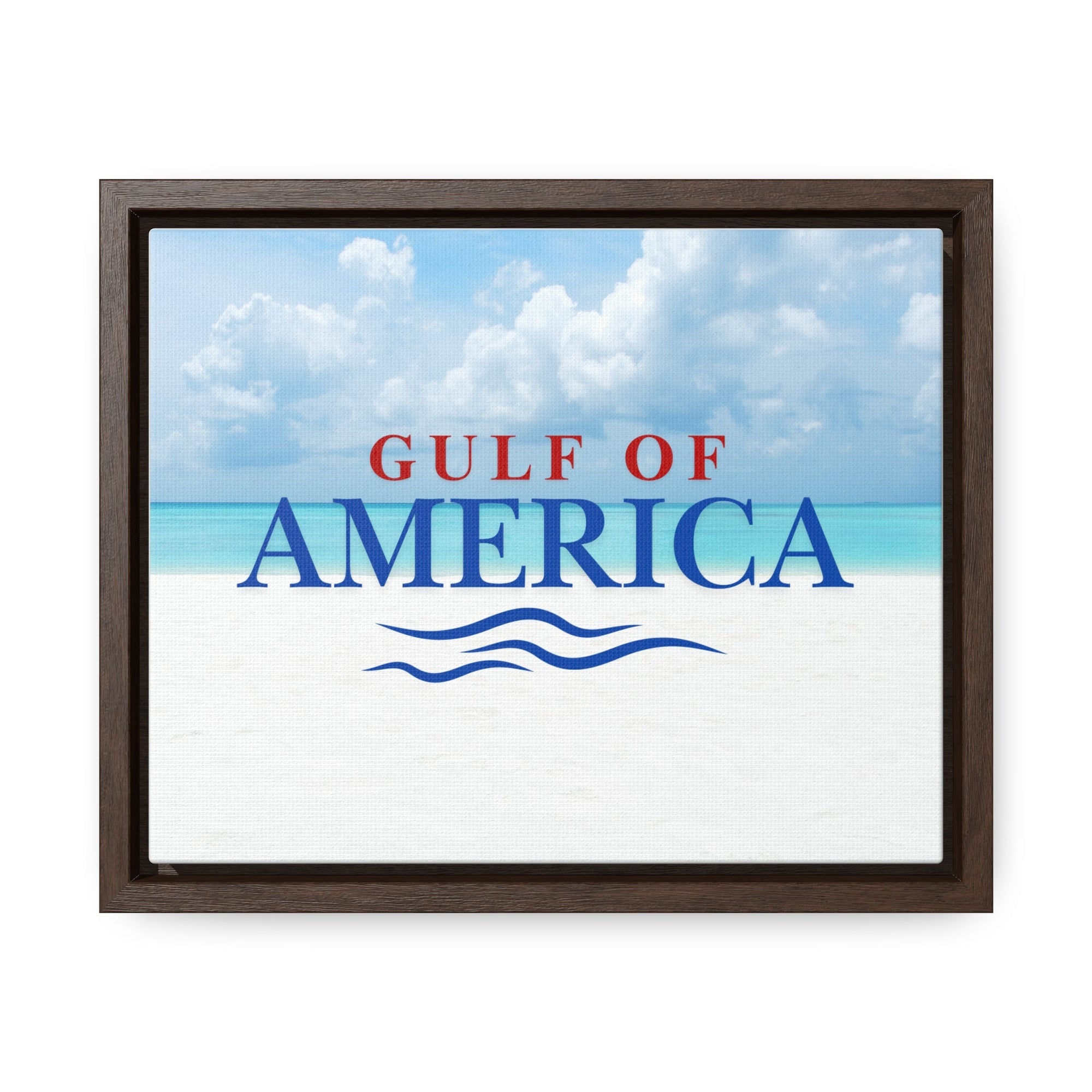 American Gulf Canvas Wrap - Coastal Wall Art for Beach Lovers - Decor, Home, Artwork - EpiAl's Shop