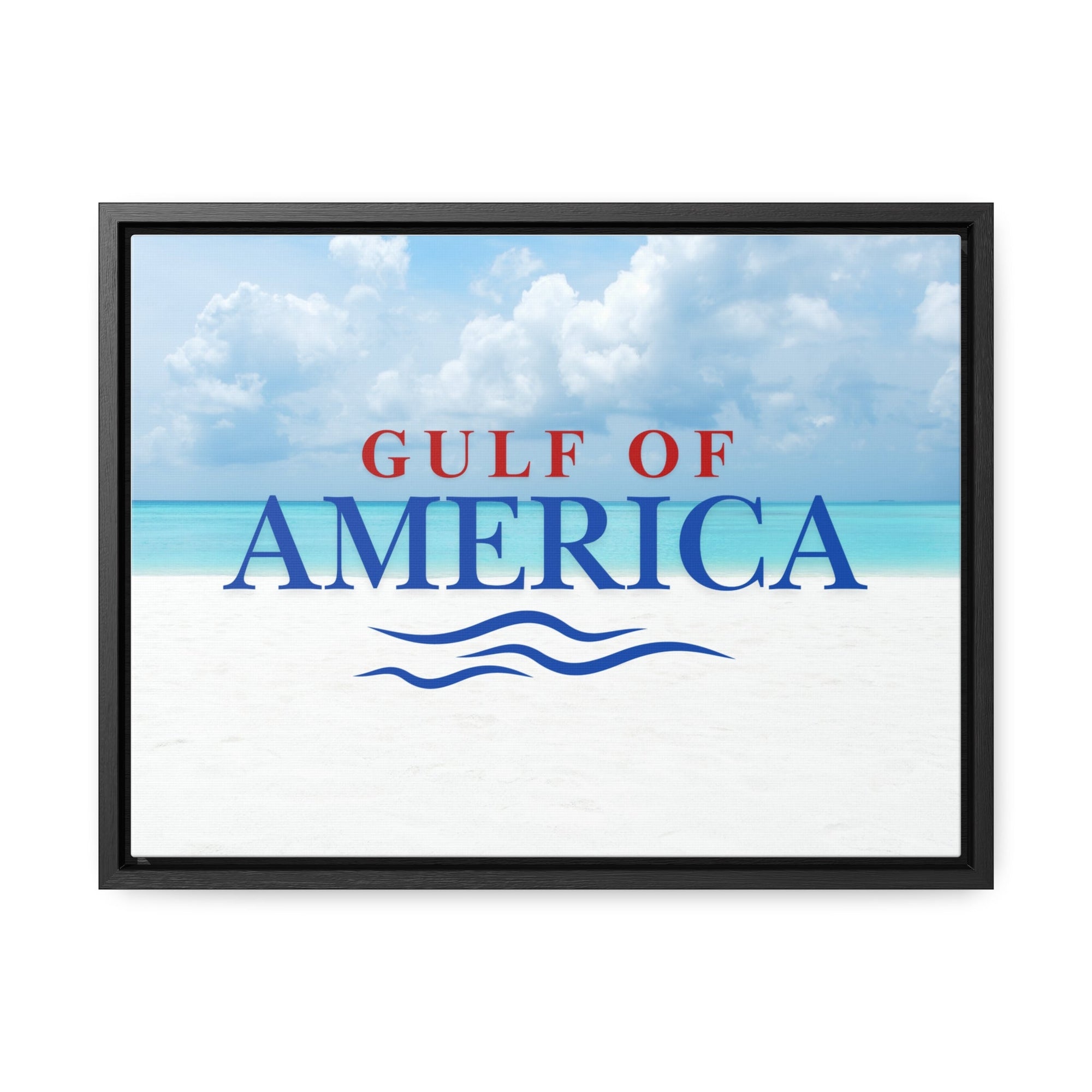 American Gulf Canvas Wrap - Coastal Wall Art for Beach Lovers - Decor, Home, Artwork - EpiAl's Shop