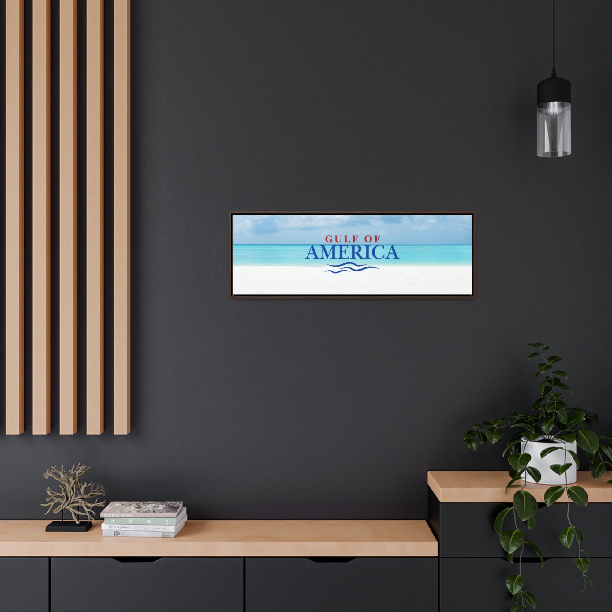 American Gulf Canvas Wrap - Coastal Wall Art for Beach Lovers - Decor, Home, Artwork - EpiAl's Shop