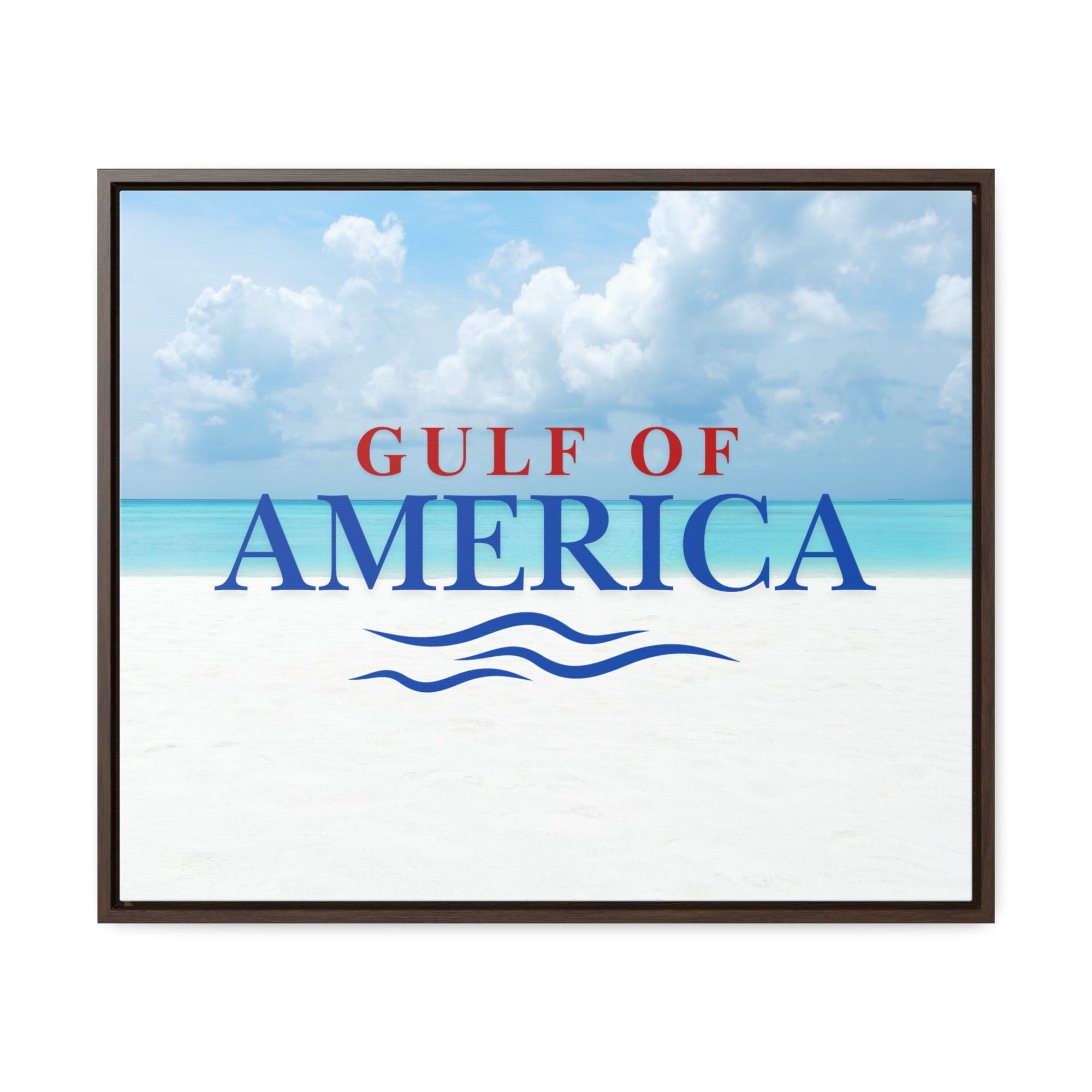 American Gulf Canvas Wrap - Coastal Wall Art for Beach Lovers - Decor, Home, Artwork - EpiAl's Shop