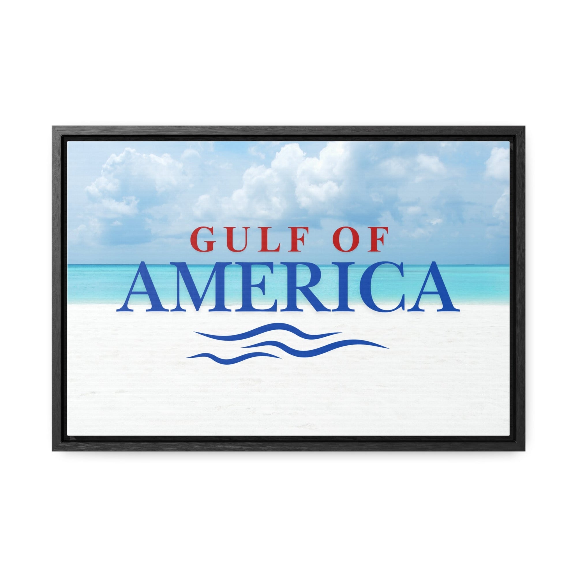 American Gulf Canvas Wrap - Coastal Wall Art for Beach Lovers - Decor, Home, Artwork - EpiAl's Shop