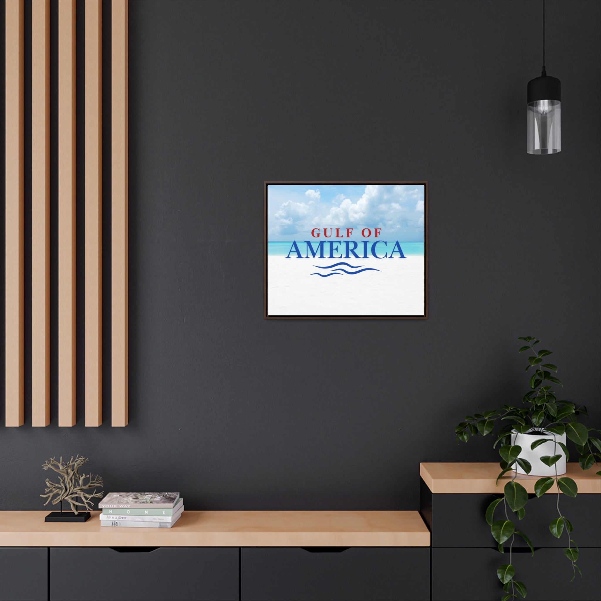 American Gulf Canvas Wrap - Coastal Wall Art for Beach Lovers - Decor, Home, Artwork - EpiAl's Shop
