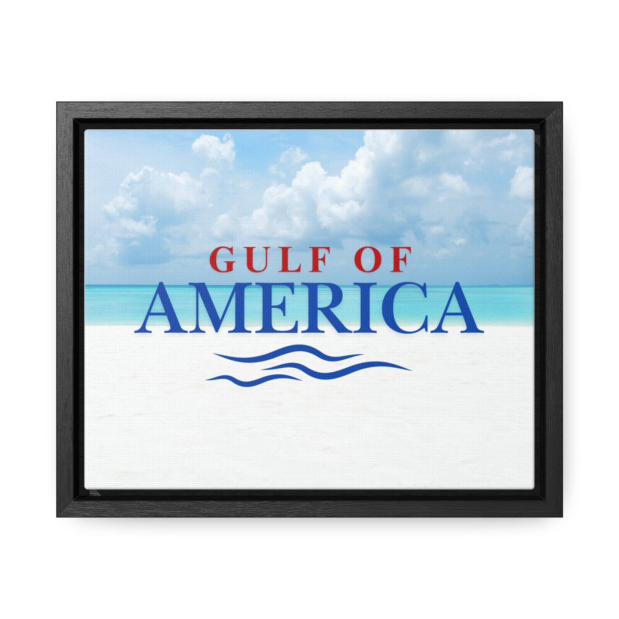 American Gulf Canvas Wrap - Coastal Wall Art for Beach Lovers - Decor, Home, Artwork - EpiAl's Shop