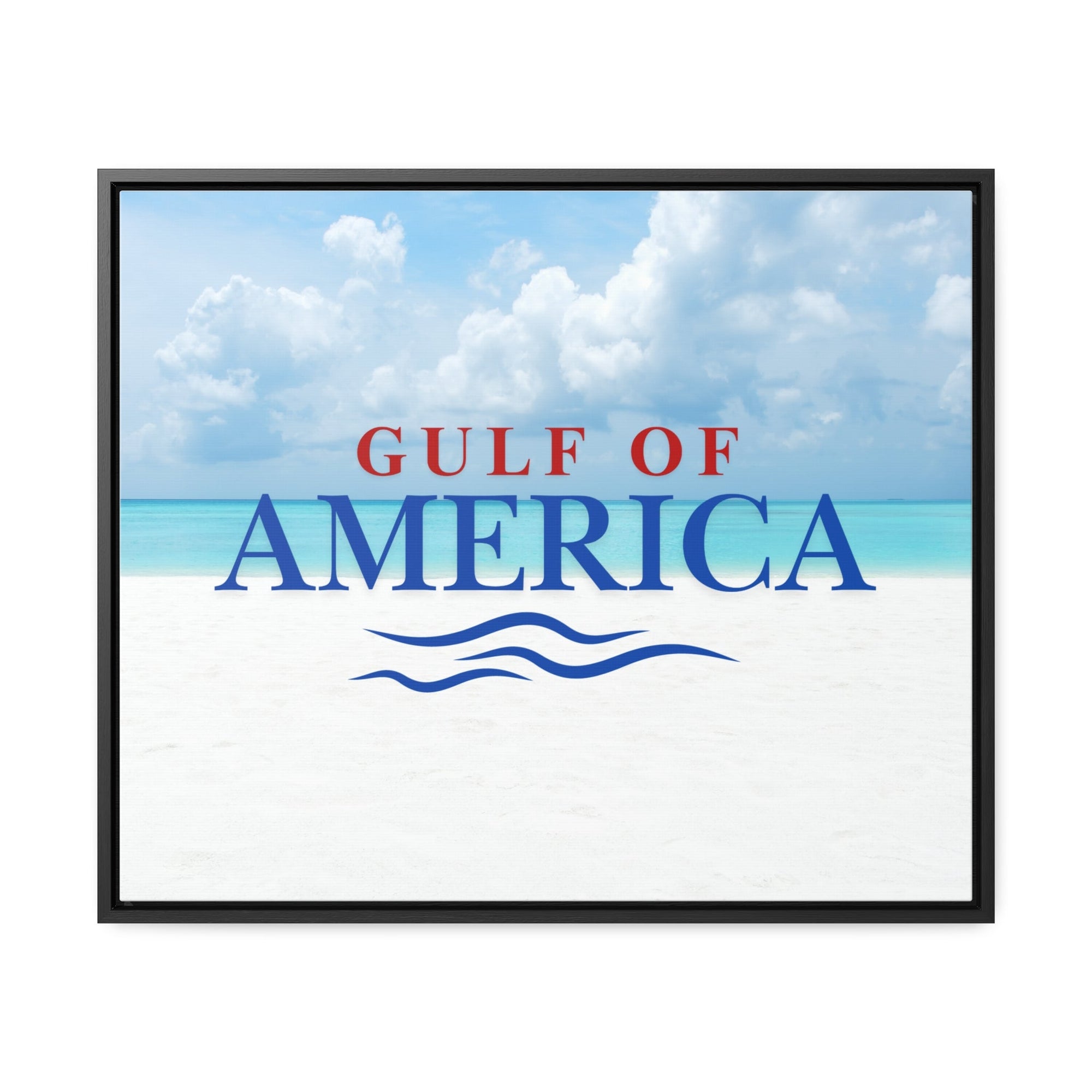 American Gulf Canvas Wrap - Coastal Wall Art for Beach Lovers - Decor, Home, Artwork - EpiAl's Shop
