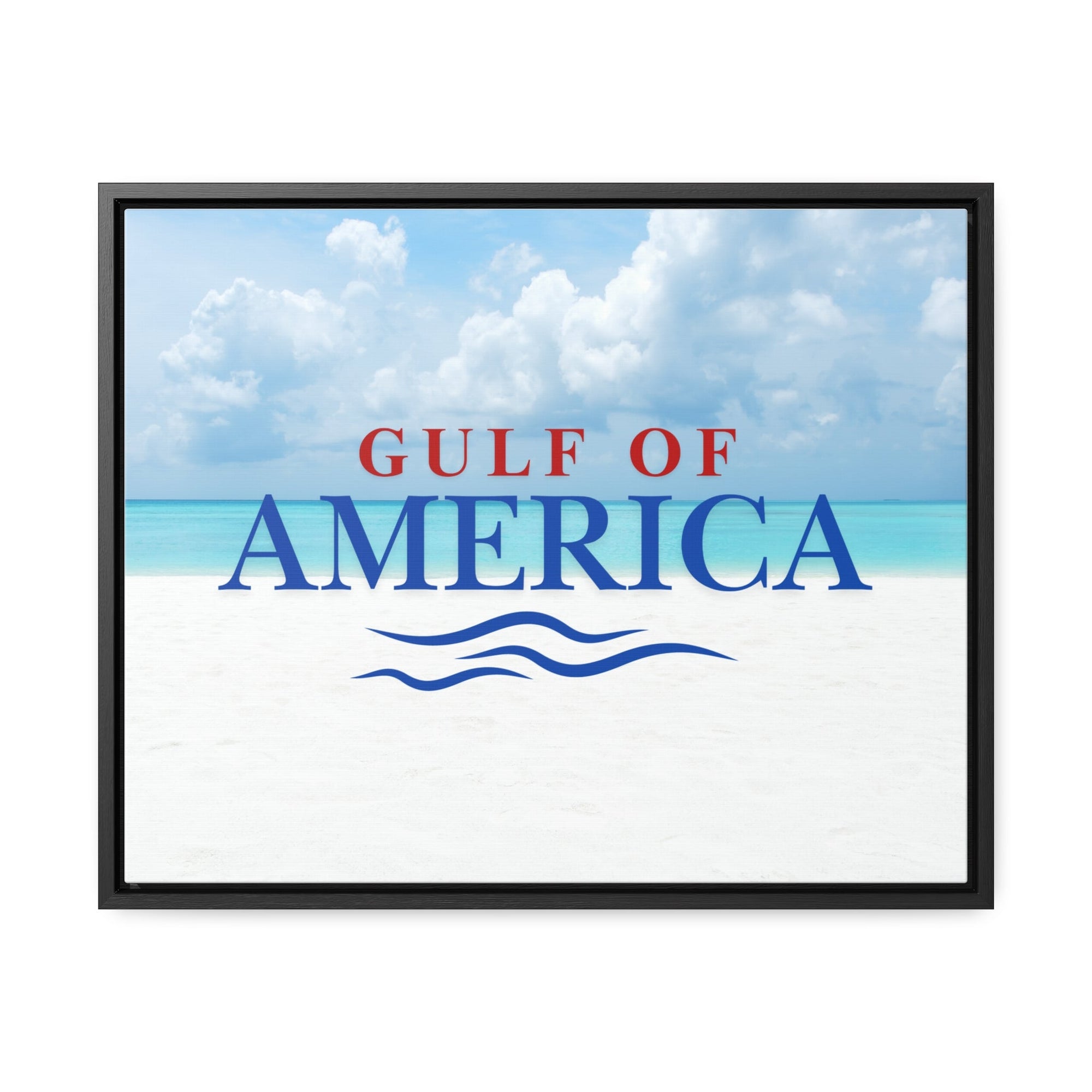 American Gulf Canvas Wrap - Coastal Wall Art for Beach Lovers - Decor, Home, Artwork - EpiAl's Shop