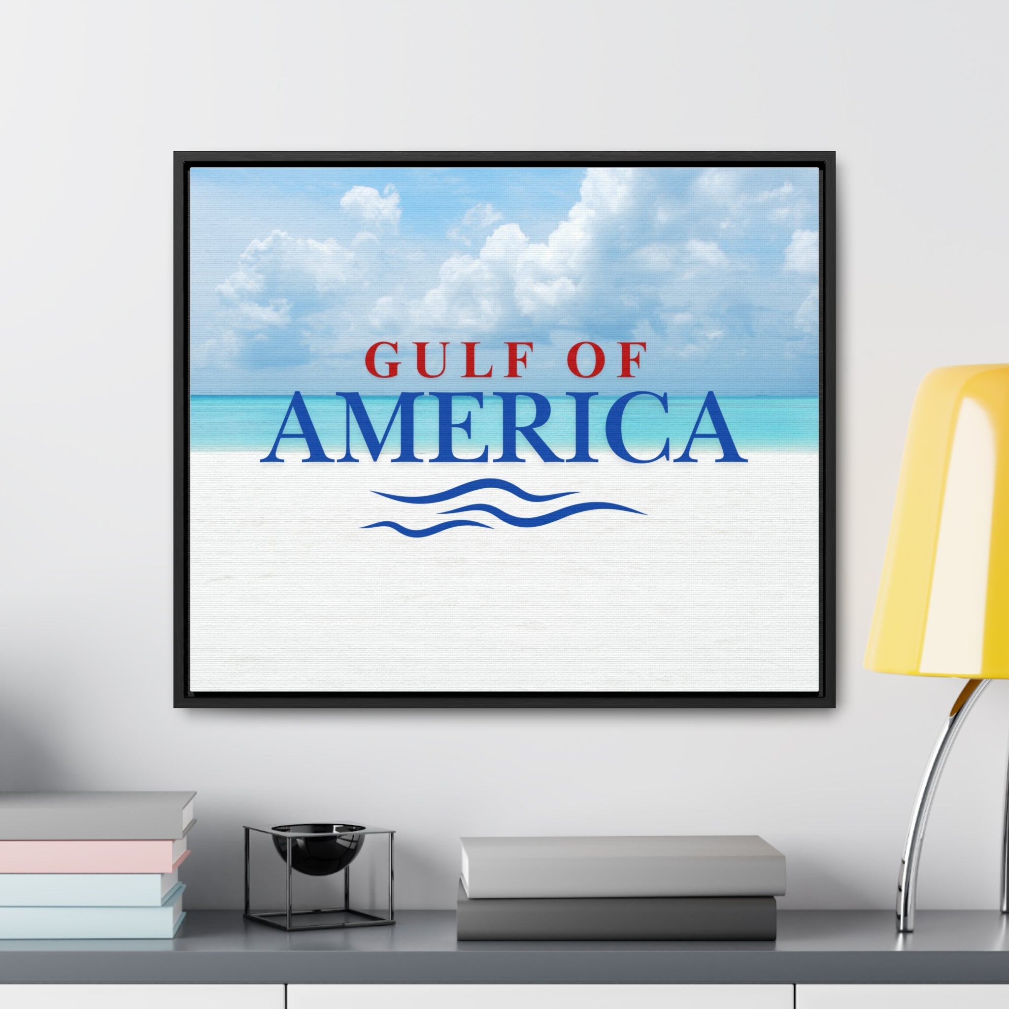 American Gulf Canvas Wrap - Coastal Wall Art for Beach Lovers - Decor, Home, Artwork - EpiAl's Shop