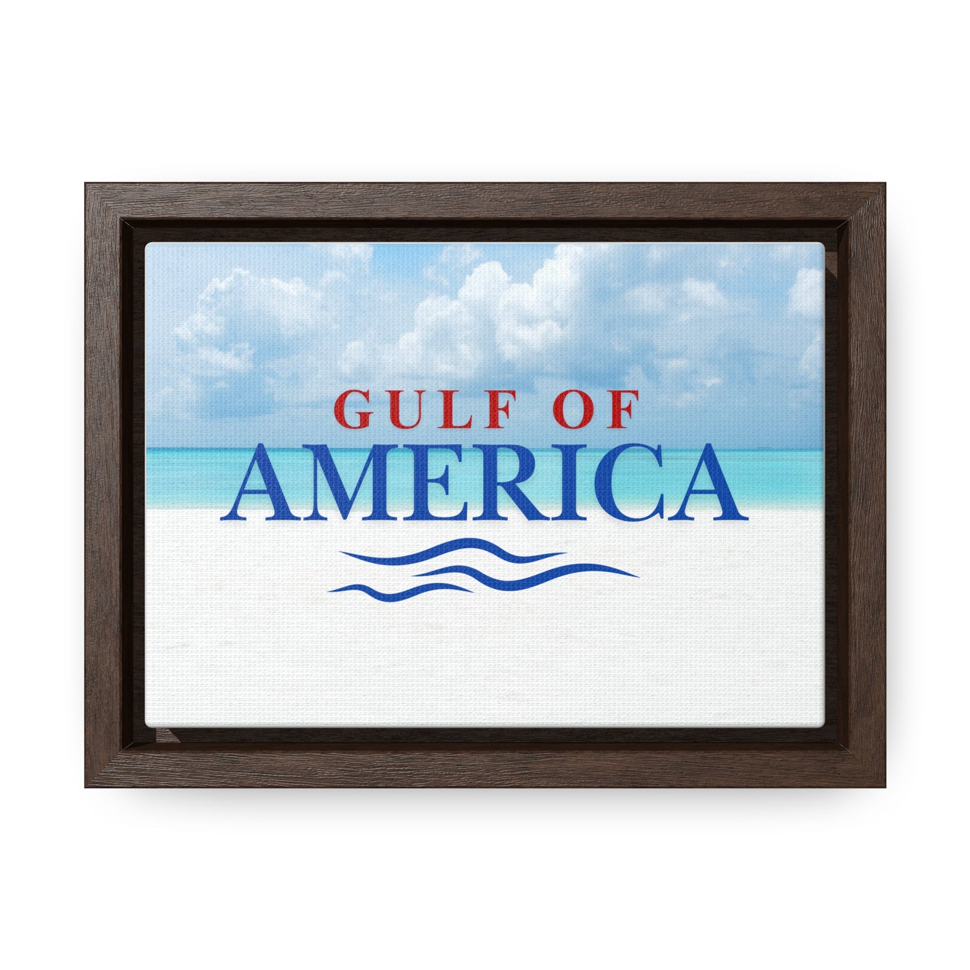 American Gulf Canvas Wrap - Coastal Wall Art for Beach Lovers - Decor, Home, Artwork - EpiAl's Shop